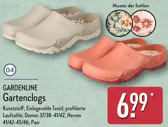 Aldi Nord GARDENLINE Gartenclogs Angebot