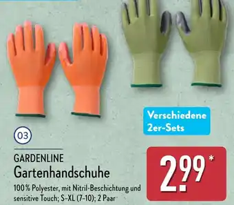 Aldi Nord GARDENLINE Gartenhandschuhe Angebot