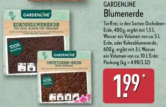 Aldi Nord GARDENLINE Blumenerde Angebot