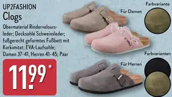 Aldi Nord UP2FASHION Clogs Angebot