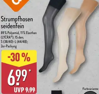 Aldi Nord nur die Strumpfhosen seidenfein Angebot