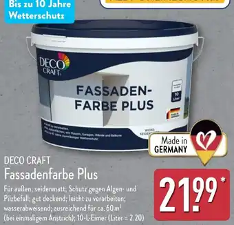 Aldi Nord DECO CRAFT Fassadenfarbe Plus Angebot