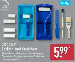 Aldi Nord DECO CRAFT Lackier- und Streichset Angebot