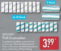 Aldi Nord DECO CRAFT Profi-Ersatzwalzen Angebot