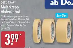 Aldi Nord DECO CRAFT Malerkrepp Abdeckband Angebot