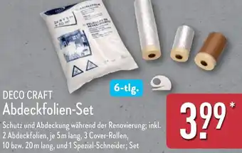 Aldi Nord DECO CRAFT Abdeckfolien-Set Angebot