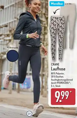 Aldi Nord CRANE Laufhose Angebot