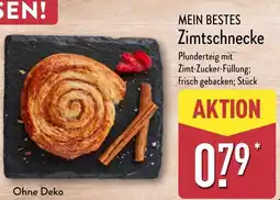 Aldi Nord MEIN BESTES Zimtschnecke Angebot