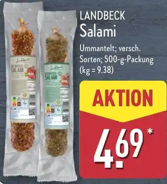 Aldi Nord LANDBECK Salami Angebot