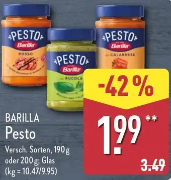 Aldi Nord BARILLA Pesto Angebot