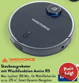 Aldi Nord YARD FORCE Staubsaugroboter mit Wischfunktion Amiro R5 Angebot