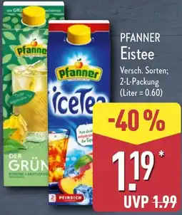 Aldi Nord PFANNER Eistee Angebot