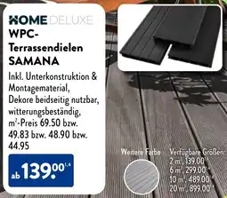 Aldi Nord HOME DELUXE WPC Terrassendielen SAMANA Angebot