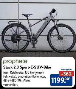 Aldi Nord Prophete Stack 2.3 Sport-E-SUV-Bike Angebot