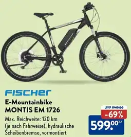 Aldi Nord Fischer E-Mountainbike MONTIS EM 1726 Angebot