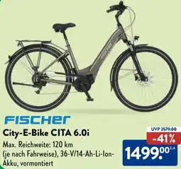 Aldi Nord FISCHER City-E-Bike CITA 6.0i Angebot