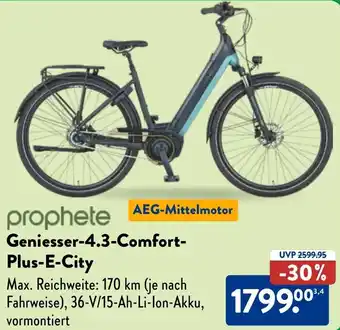 Aldi Nord Prophete Geniesser-4.3-Comfort Plus-E-City Angebot