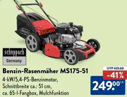 Aldi Nord Scheppach Benzin-Rasenmäher MS175-51 Angebot