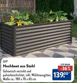 Aldi Nord GFP Hochbeet aus Stahl Angebot