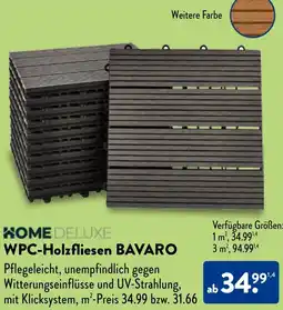 Aldi Nord HOME DELUXE WPC-Holzfliesen BAVARO Angebot