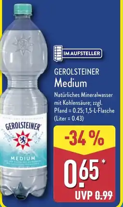 Aldi Nord GEROLSTEINER Medium Angebot