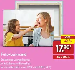 Aldi Nord Foto-Leinwand Angebot