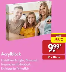 Aldi Nord Acrylblock Angebot