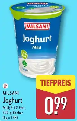 Aldi Nord MILSANI Joghurt Angebot