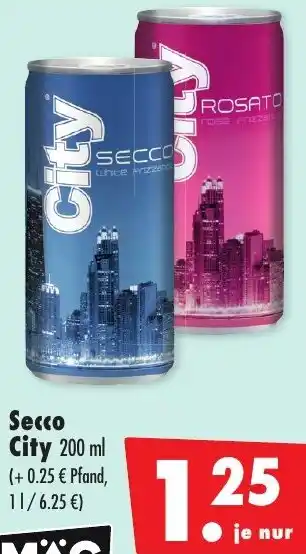 Mäc Geiz Secco City Angebot