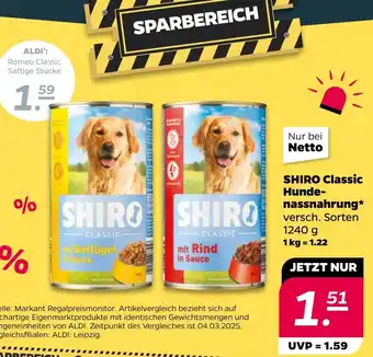 NETTO SHIRO Classic Hundenassnahrung Angebot