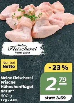 NETTO Meine Fleischerei Frische Hähnchenflügel natur Angebot