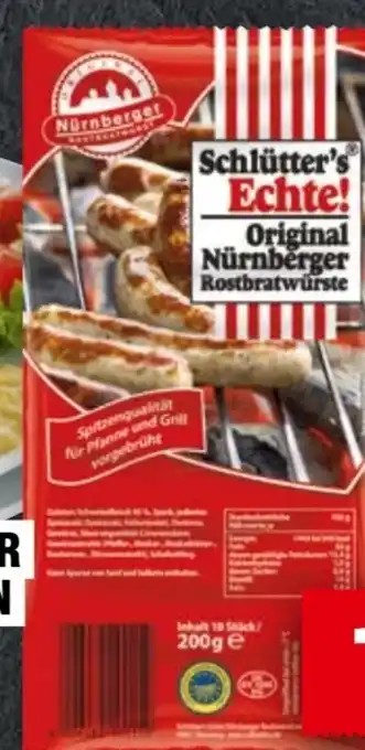 Handelshof Schlütters Nürnberger Rostbratwürstchen Angebot