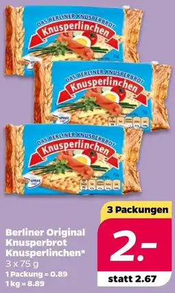 NETTO Berliner Original Knusperbrot Knusperlinchen Angebot