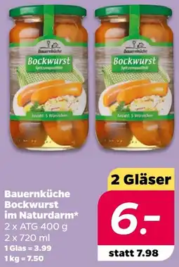 NETTO Bauernküche Bockwurst im Naturdarm Angebot