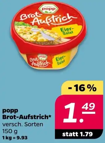 NETTO popp Brot-Aufstrich Angebot