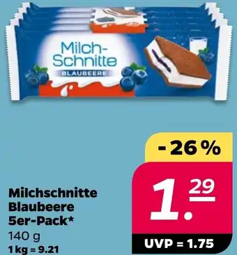 NETTO Milchschnitte Blaubeere 5er-Pack Angebot