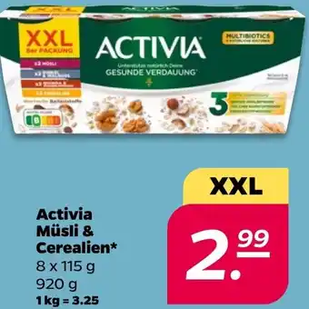 NETTO Activia Müsli & Cerealien Angebot