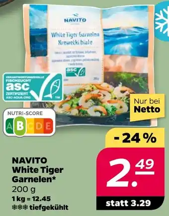 NETTO NAVITO White Tiger Garnelen Angebot