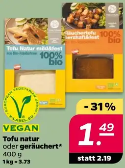 NETTO Tofu natur oder geräuchert Angebot