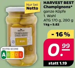 NETTO HARVEST BEST Champignons Angebot