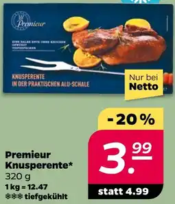 NETTO Premieur Knusperente Angebot