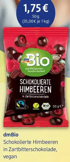 dm drogerie dmBio Schokolierte Himbeeren Angebot