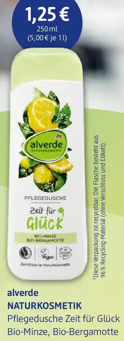 dm drogerie alverde NATURKOSMETIK Pflegedusche Angebot