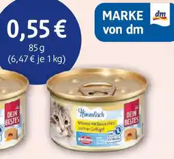 dm drogerie Dein Bestes Mousse mit Saucenherz Geflügel Angebot