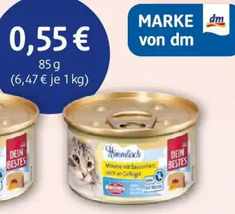 dm drogerie Dein Bestes Mousse mit Saucenherz Geflügel Angebot