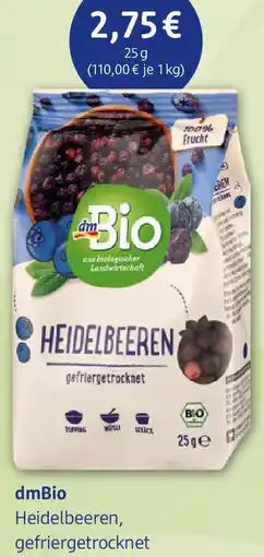 dm drogerie dmBio Heidelbeeren Angebot