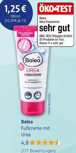 dm drogerie Balea Fuẞcreme mit Urea Angebot