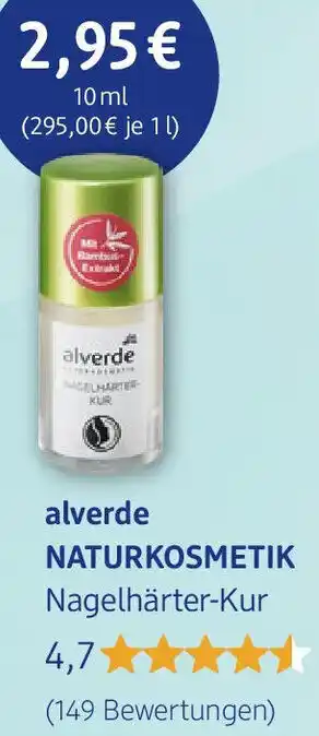 dm drogerie alverde NATURKOSMETIK Nagelhärter-Kur Angebot