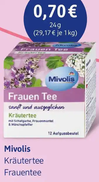 dm drogerie Mivolis Kräutertee Frauentee Angebot