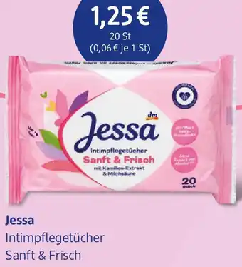 dm drogerie Jessa Intimpflegetücher Sanft & Frisch Angebot